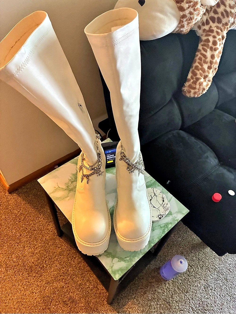 Dolls Kill x Bratz Starrin' N' Stylin' Platform Boots White Platform Boots